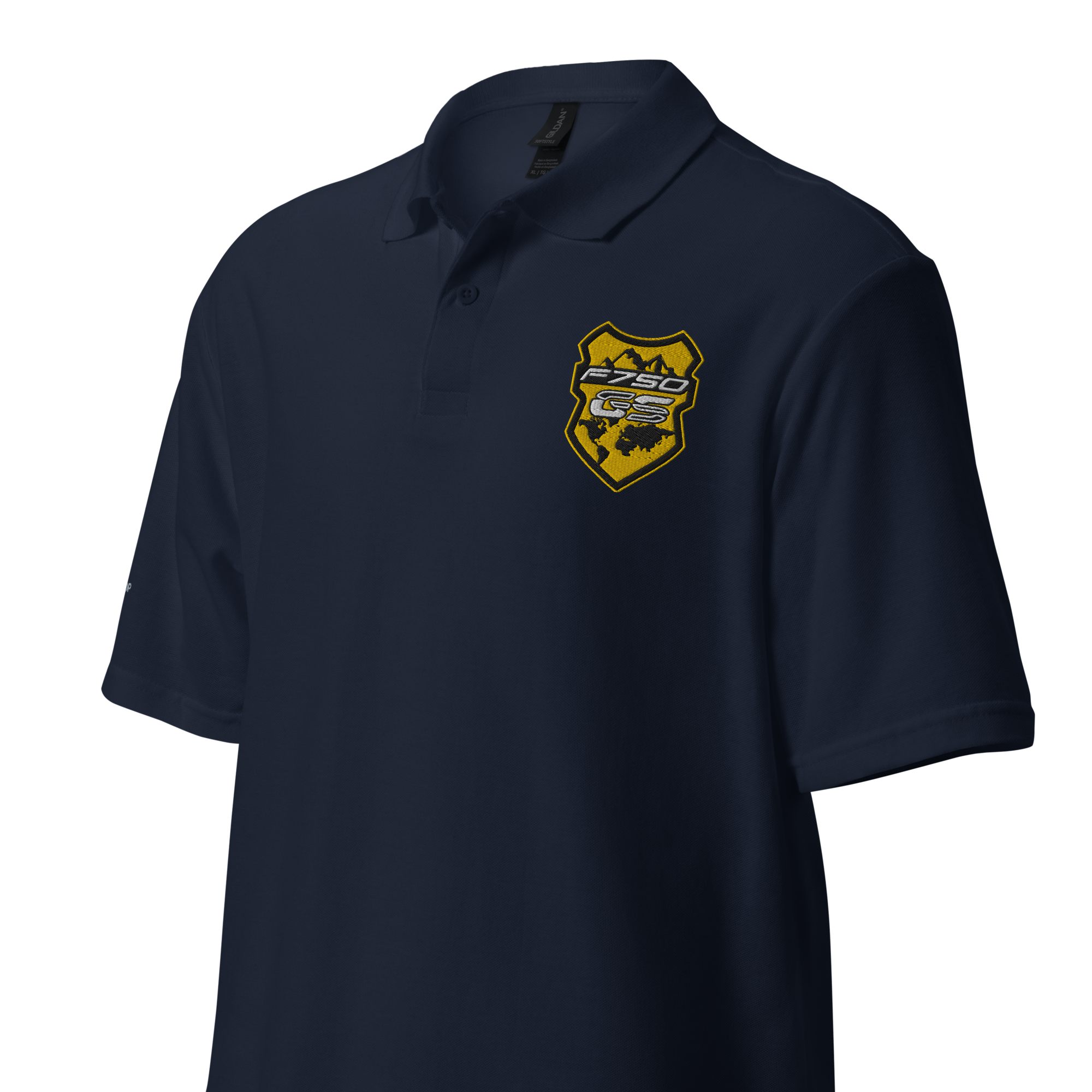 GS Motorrad F 750 GS Adventure Bumblebee Logo, Unisex-Piqué Polo - Edel bestickt!