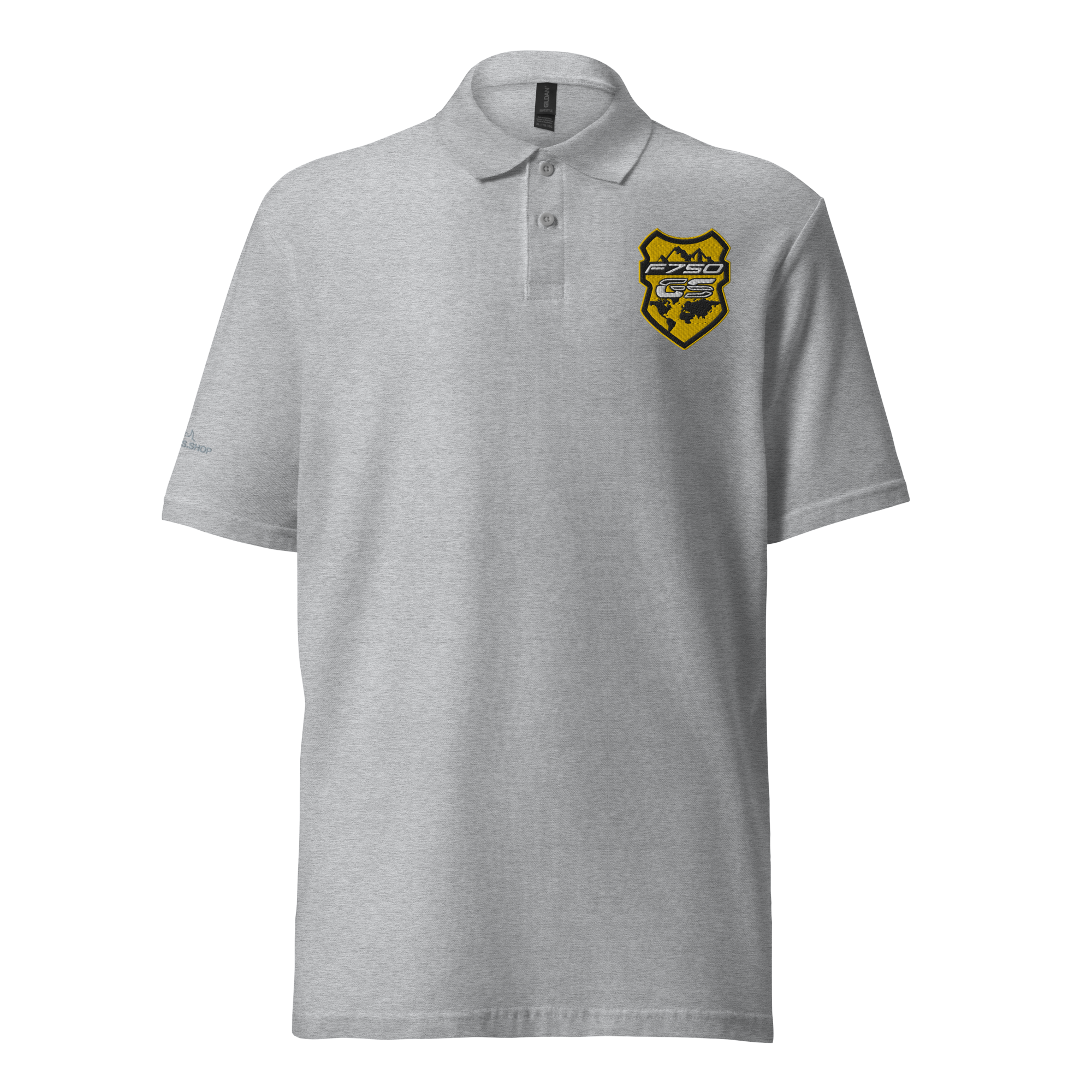 GS Motorrad F 750 GS Adventure Bumblebee Logo, Unisex-Piqué Polo - Edel bestickt!
