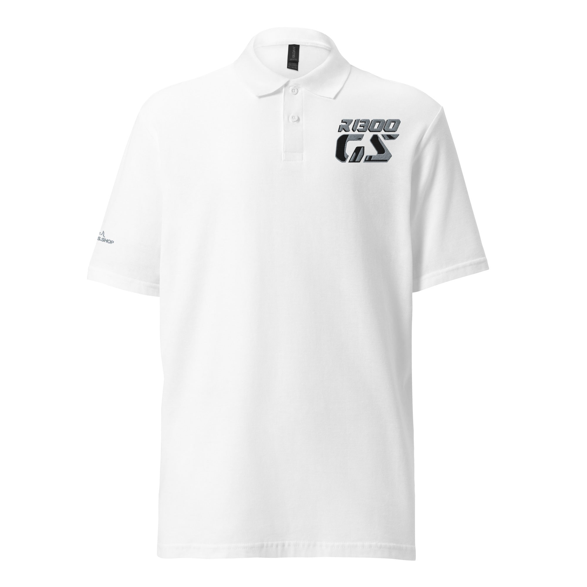 GS Motorrad R 1300 GS besticktes Unisex Piqué-Poloshirt: Eleganz für Abenteuerliebhaber