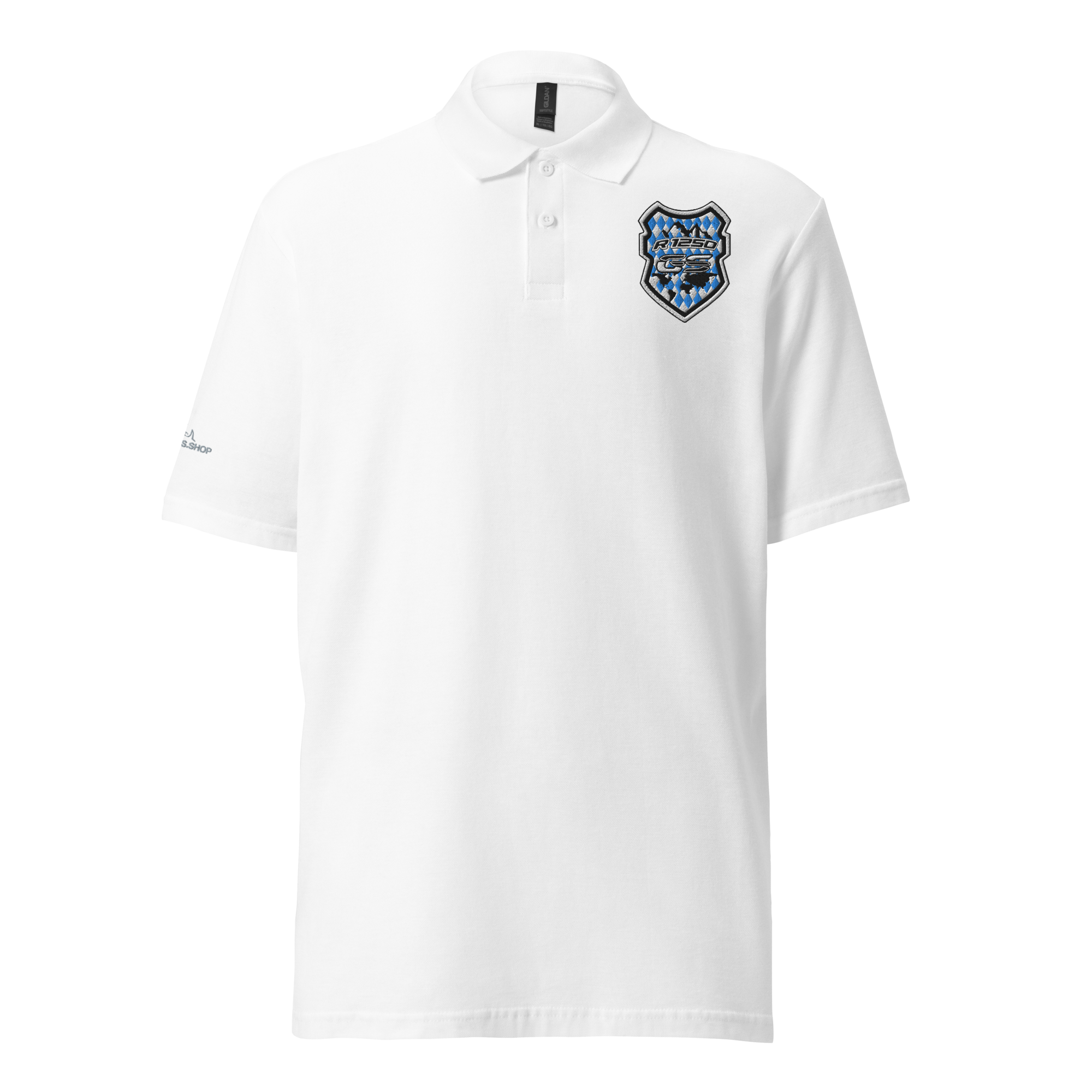 GS Motorrad: R 1250 GS Adventure Bayern Logo, Unisex-Piqué Polo - Edel bestickt!