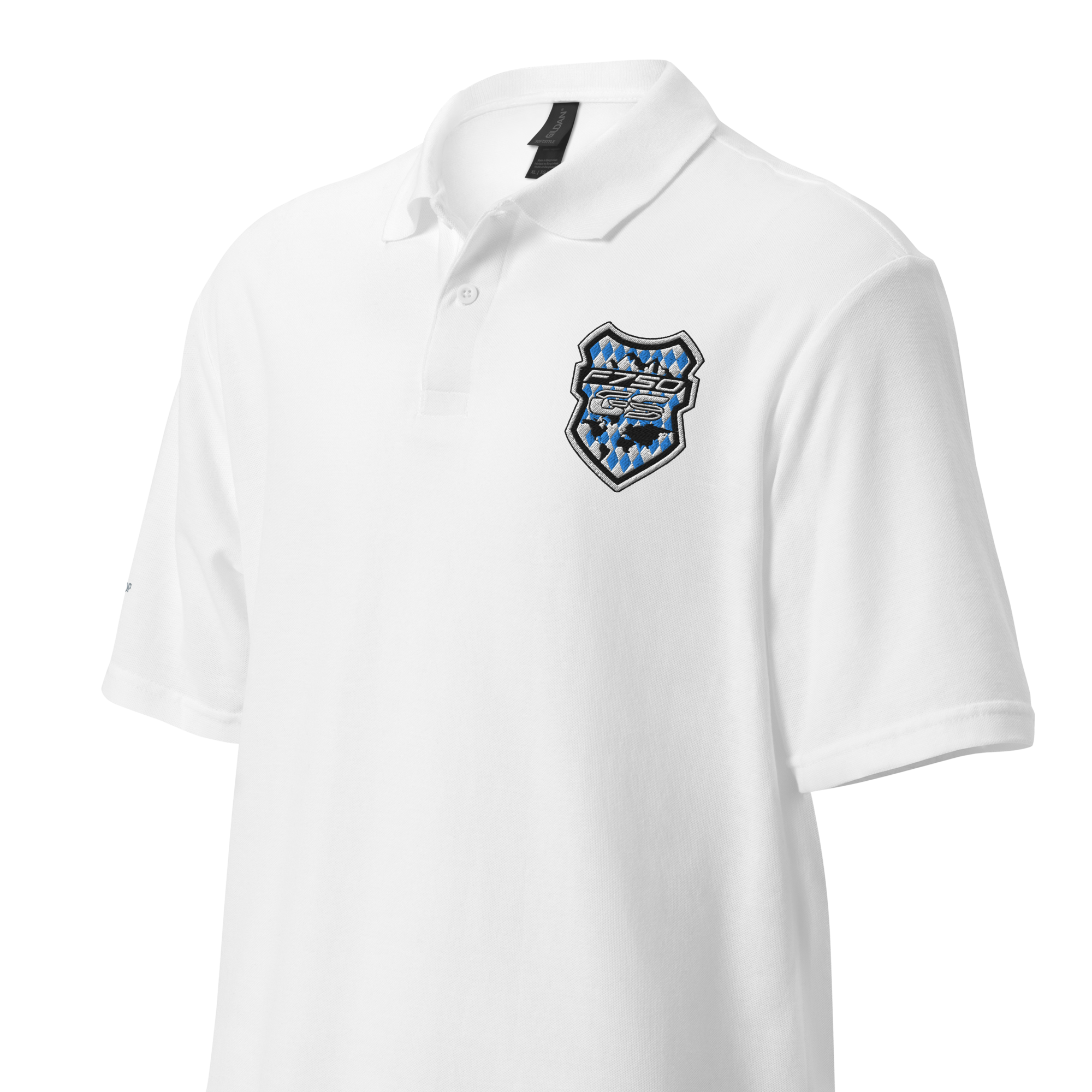 GS Motorrad F 750 GS Adventure Bayern Logo, Unisex-Piqué Polo - Edel bestickt!