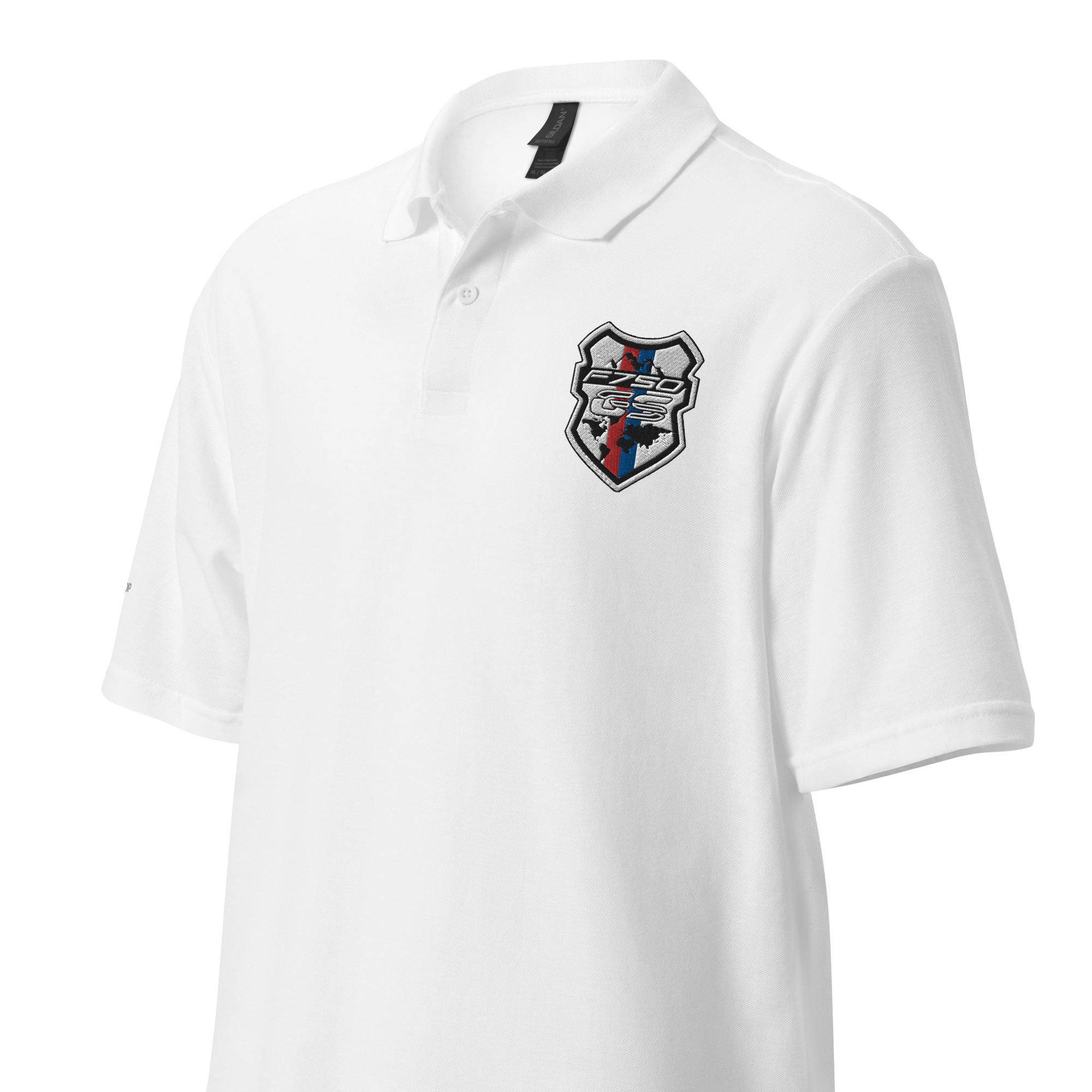 GS Motorrad F 750 GS Adventure Rallye Logo, Unisex-Piqué Polo - Edel bestickt!