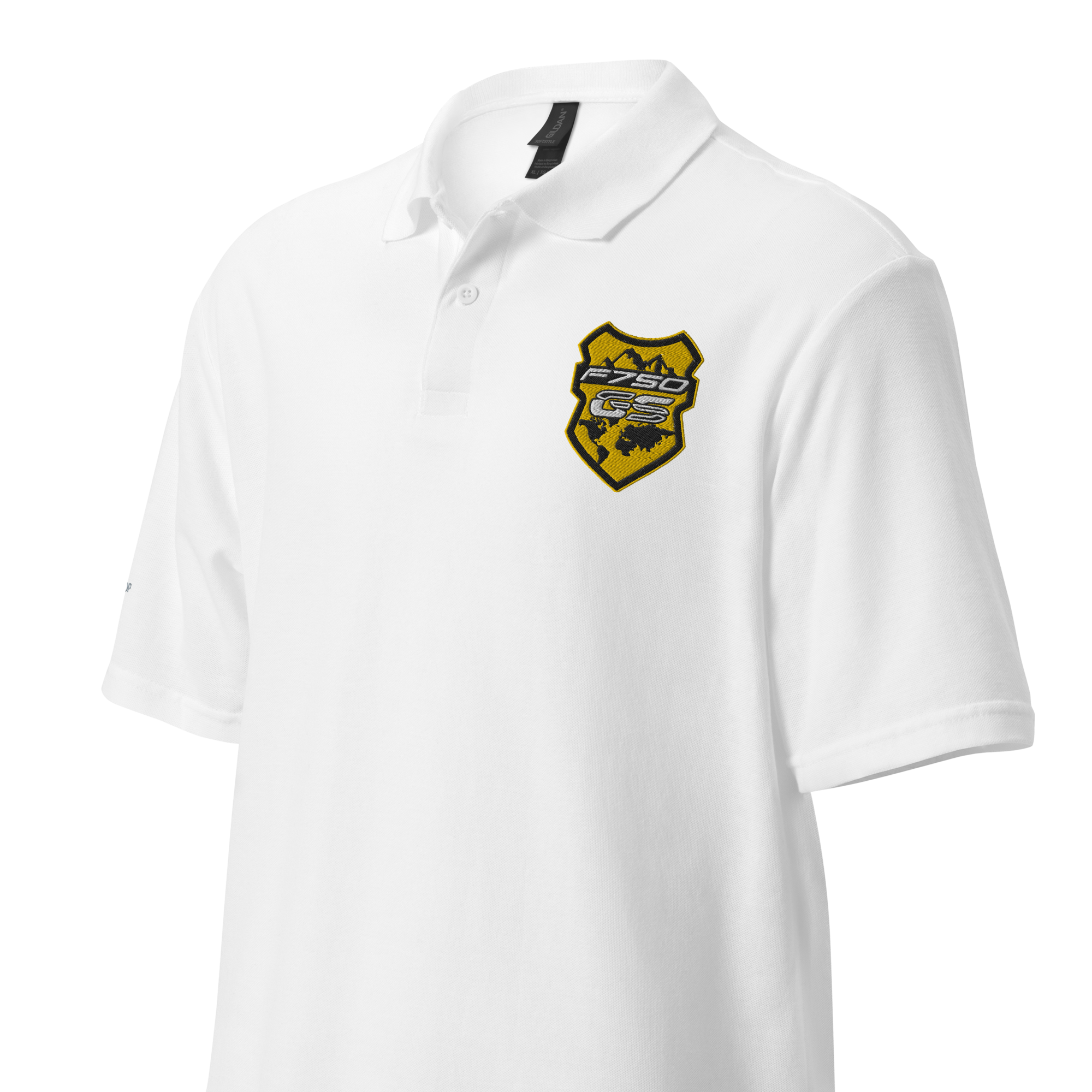 GS Motorrad F 750 GS Adventure Bumblebee Logo, Unisex-Piqué Polo - Edel bestickt!