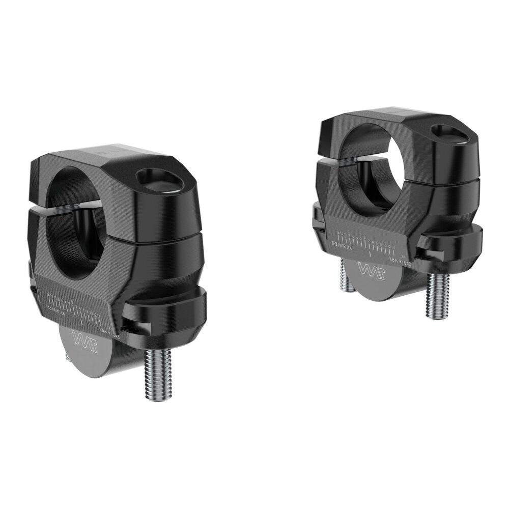 Adjustable handlebar riser for BMW R 1200 GS LC and R 1250 GS & Adventure models black anodized (31568-BL)