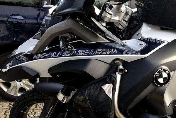 GS Motorrad Aufkleber / Sticker / Carboneffekt 