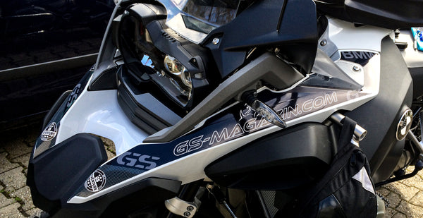 GS Motorrad Aufkleber / Sticker / Carboneffekt 