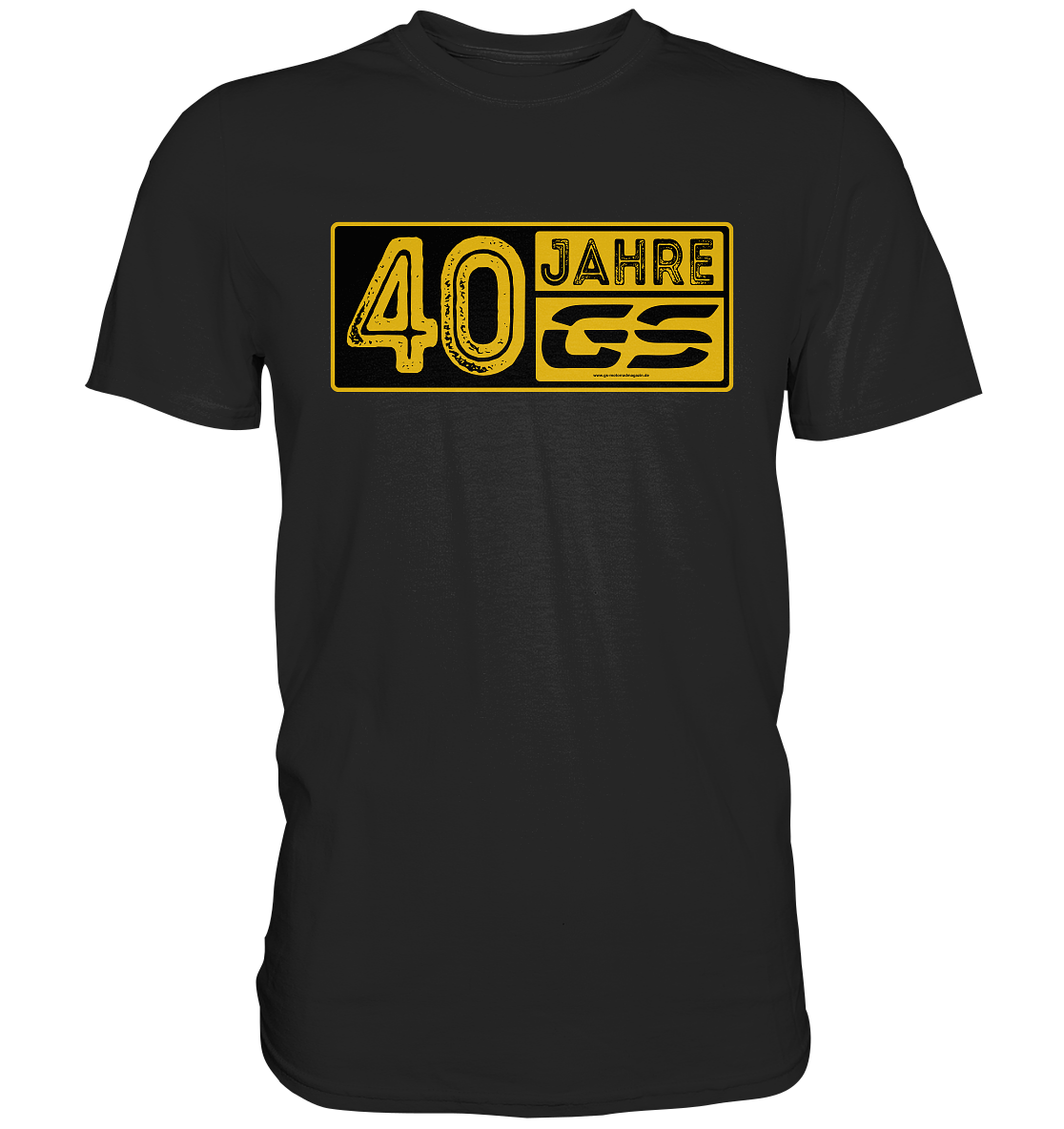 GS Motorrad »Hommage an 40 Jahre BMW GS « - Premium Shirt (OS) - GS Magazin