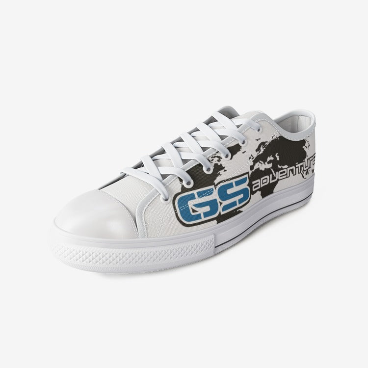 GS Motorrad Adventure Canvas Freizeit Schuhe white-blue-black (Unisex) - GS Magazin