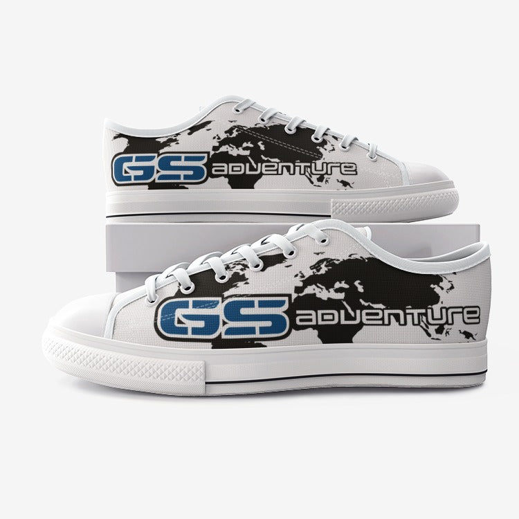 GS Motorrad Adventure Canvas Freizeit Schuhe white-blue-black (Unisex) - GS Magazin