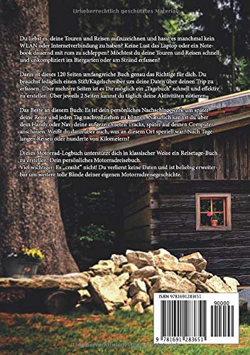 Das Motorrad Logbuch: Notizbuch + Logbuch für ambitionierte Motorradfahrer (Paperback) - GS Magazin