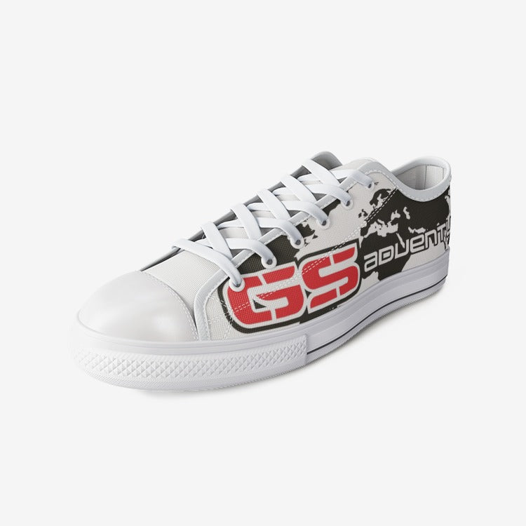 GS Motorrad Adventure Canvas Freizeit Schuhe white-red-black (Unisex) - GS Magazin