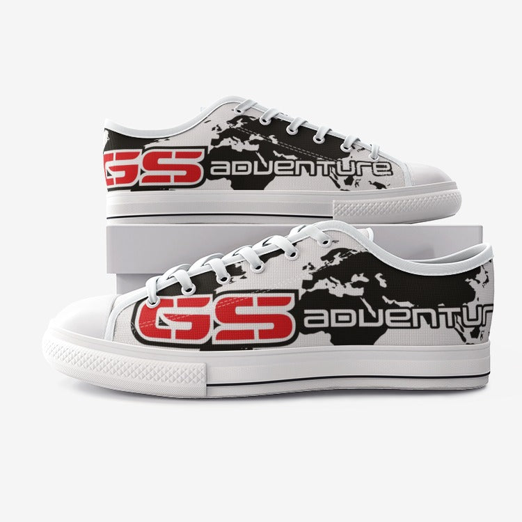 GS Motorrad Adventure Canvas Freizeit Schuhe white-red-black (Unisex) - GS Magazin