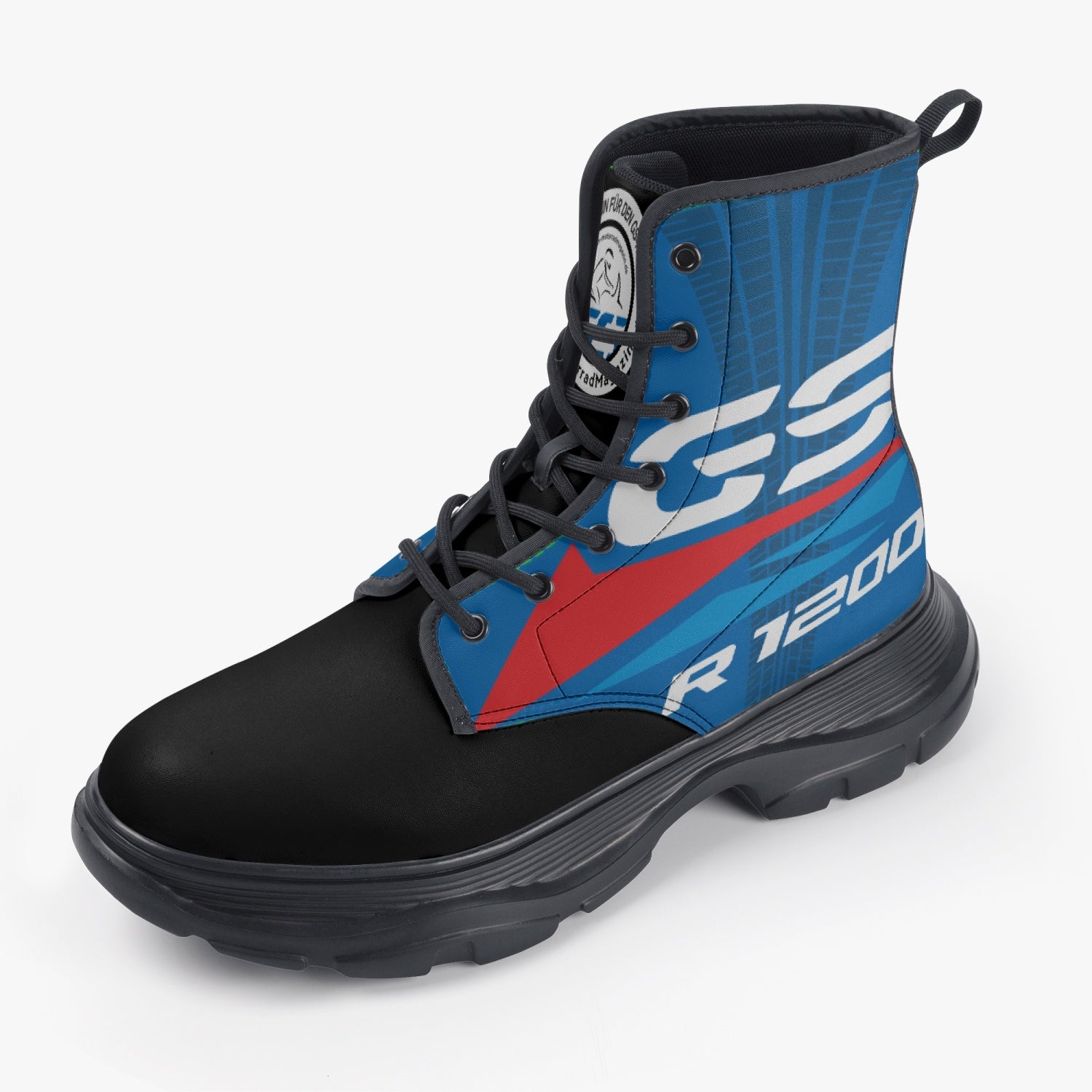 GS Motorrad R 1200 GS modischer topmoderner PU Lederstiefel für SIE & IHN