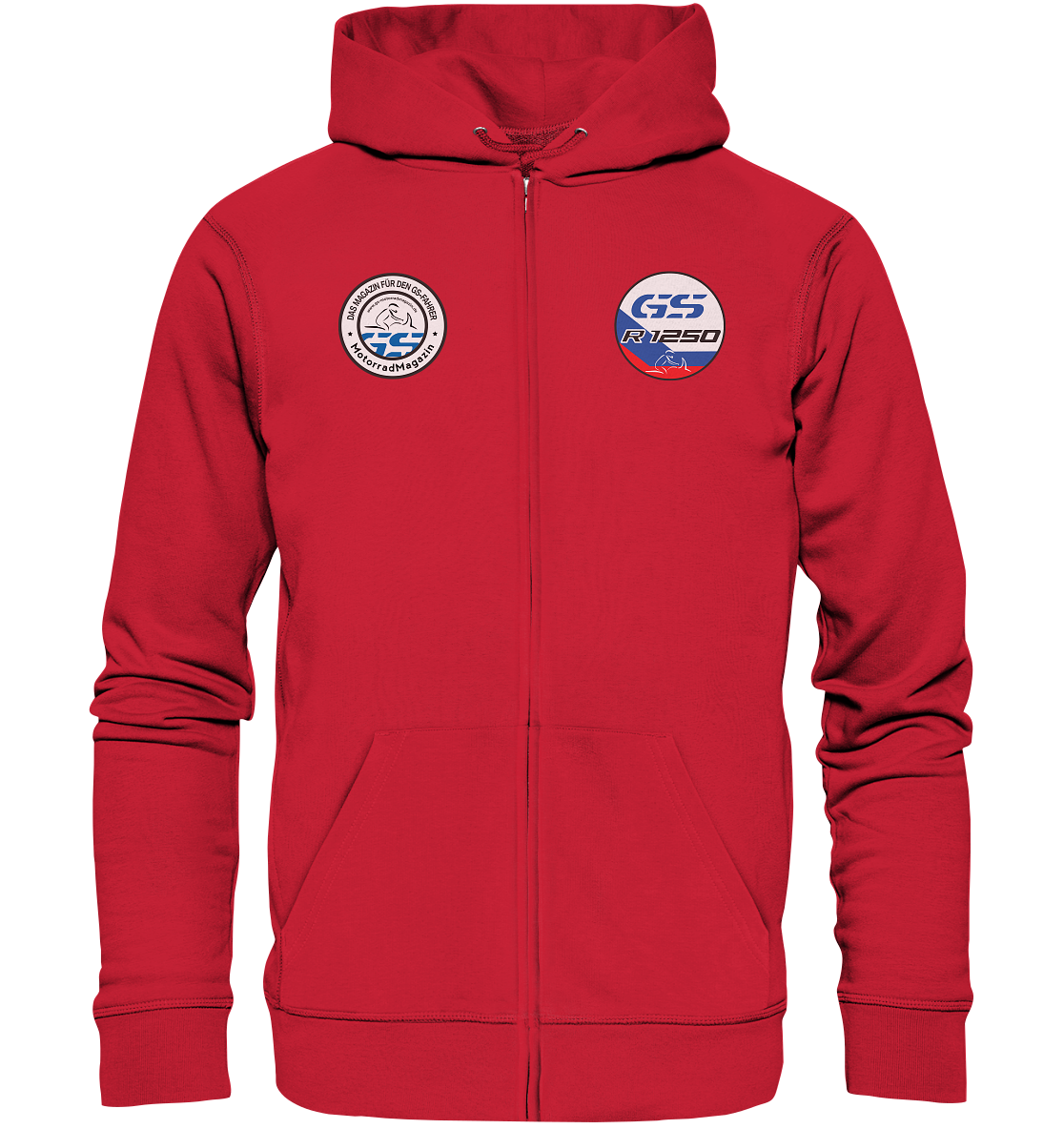 GS Motorcycle R 1250 HP Style - Full-Zipper Hoodie Jacket for HER & HIM (OS)