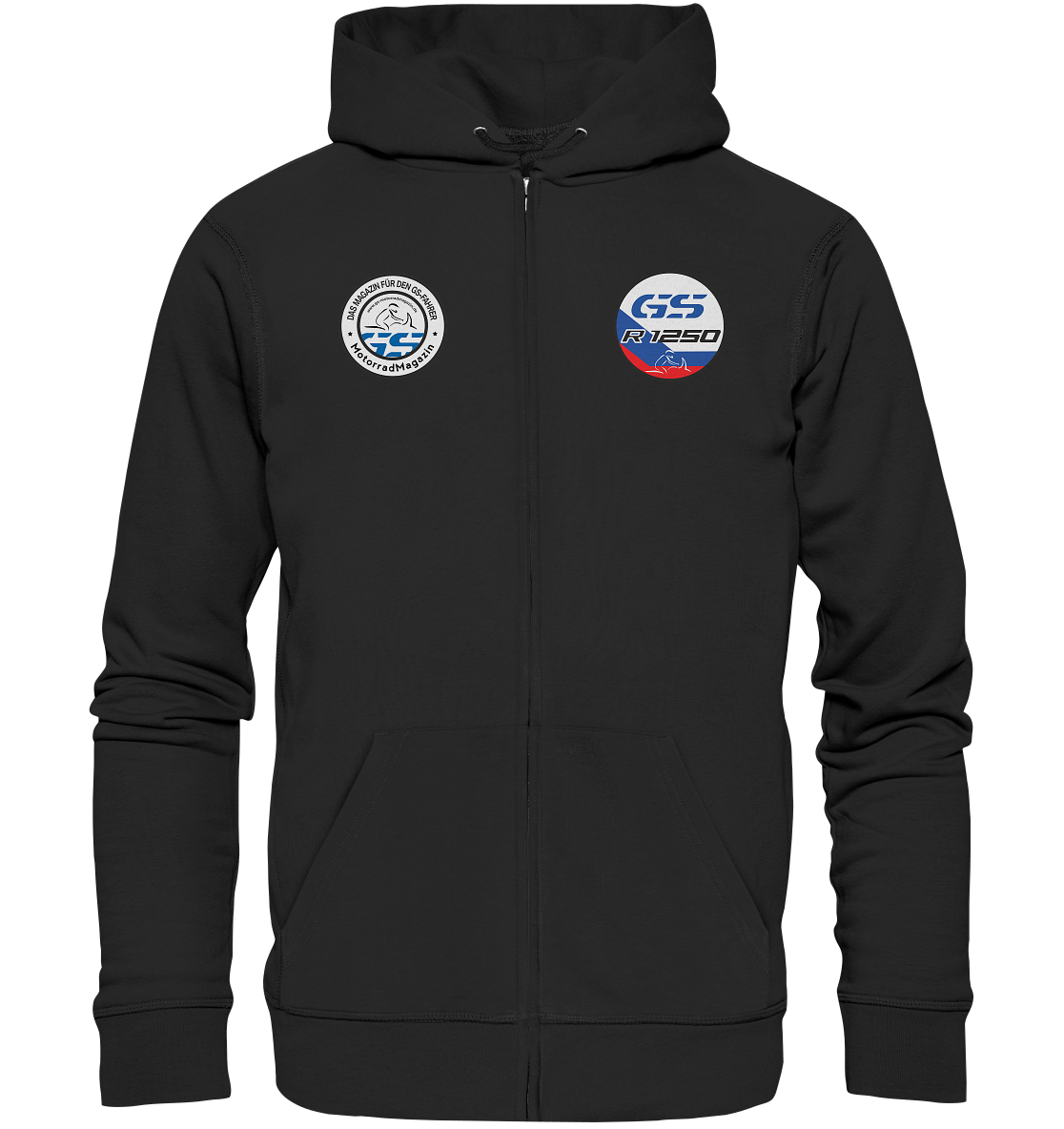GS Motorcycle R 1250 HP Style - Full-Zipper Hoodie Jacket for HER & HIM (OS)