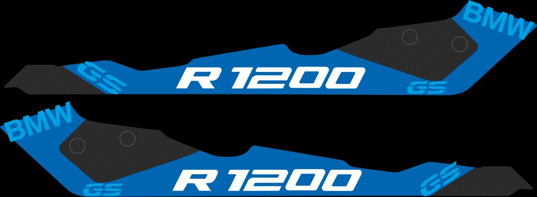 GS Motorrad Aufkleber / Sticker / Carboneffekt 
