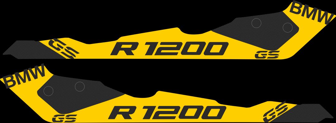GS Motorrad Aufkleber / Sticker / Carboneffekt 