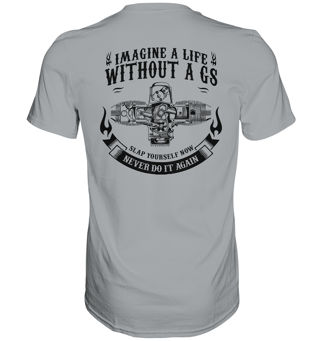 GS Motorrad Vintage "Imagine a Life without a GS" - Retro Design Premium Shirt - GS Magazin