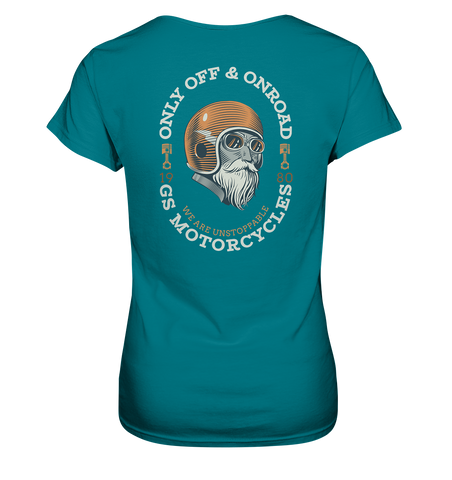 GS Motorrad "Only OFF & ONROAD - WE ARE UNSTOPPABLE" Oldschool - Ladies Premium Shirt - 12 Farben - GS Magazin