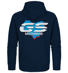 GS Motorcycle "Great Heart" - Personalized - Make Life your Ride - Organic Full-Zipper Hoodie