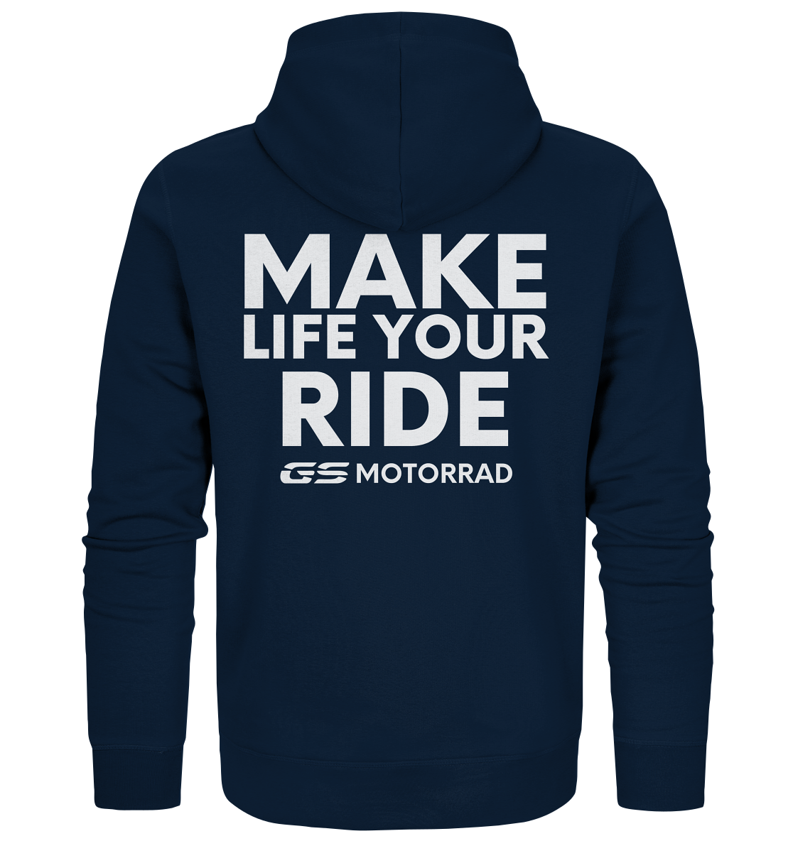 GS Motorrad "MAKE LIFE YOUR RIDE" - Premium Full Zipper für SIE & IHN - 5 Farben