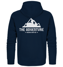 GS Motorrad »the adventure begins with GS«  - Organic Unisex Full-Zipper - GS Magazin