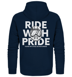 GS Motorcycle "Ride with Pride" Ride with pride GS - Premium Full Zipper Hoodie for HER &amp; HIM