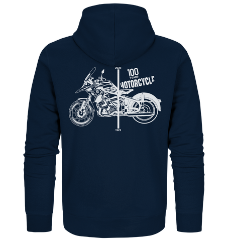 GS Motorrad 100 Jahre BMW Motorrad 1923-2023  - Hoodie-Full-Zipper Jacke
