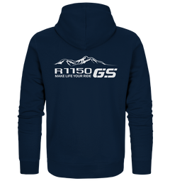 GS Motorrad BMW R 1150 GS Mountain-Style Make Life A Ride - Organic Full Zipper Hoodie