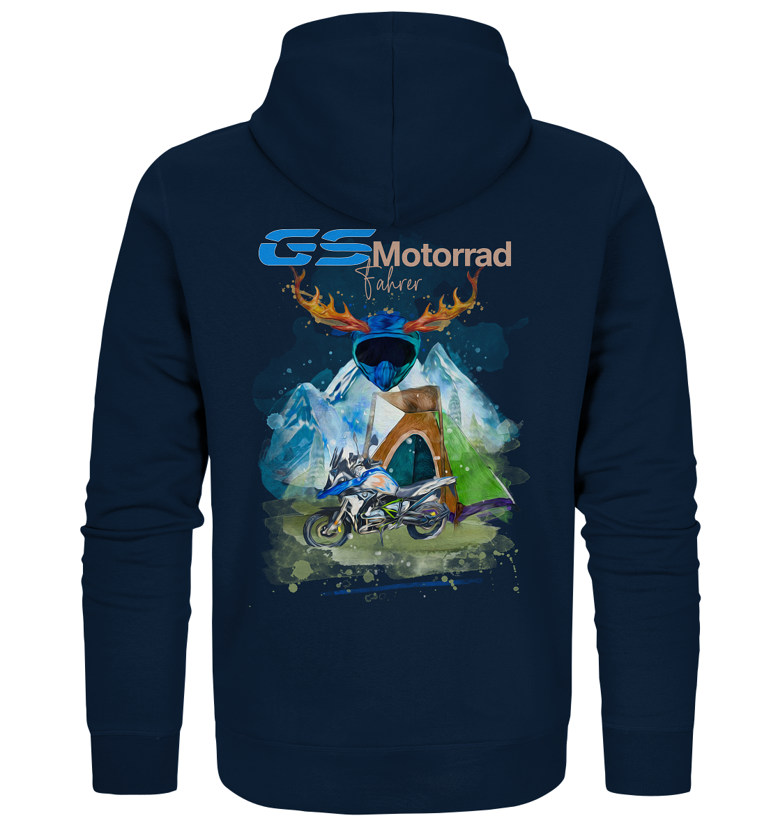 GS Motorrad Trachten Premium Full-Zipper Hoodie-BMW GS Jacket 