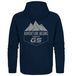 GS Motorrad "ADVENTURE BEGINS - TEAM RALLYE" - Full Zipper für SIE & IHN - GS Magazin