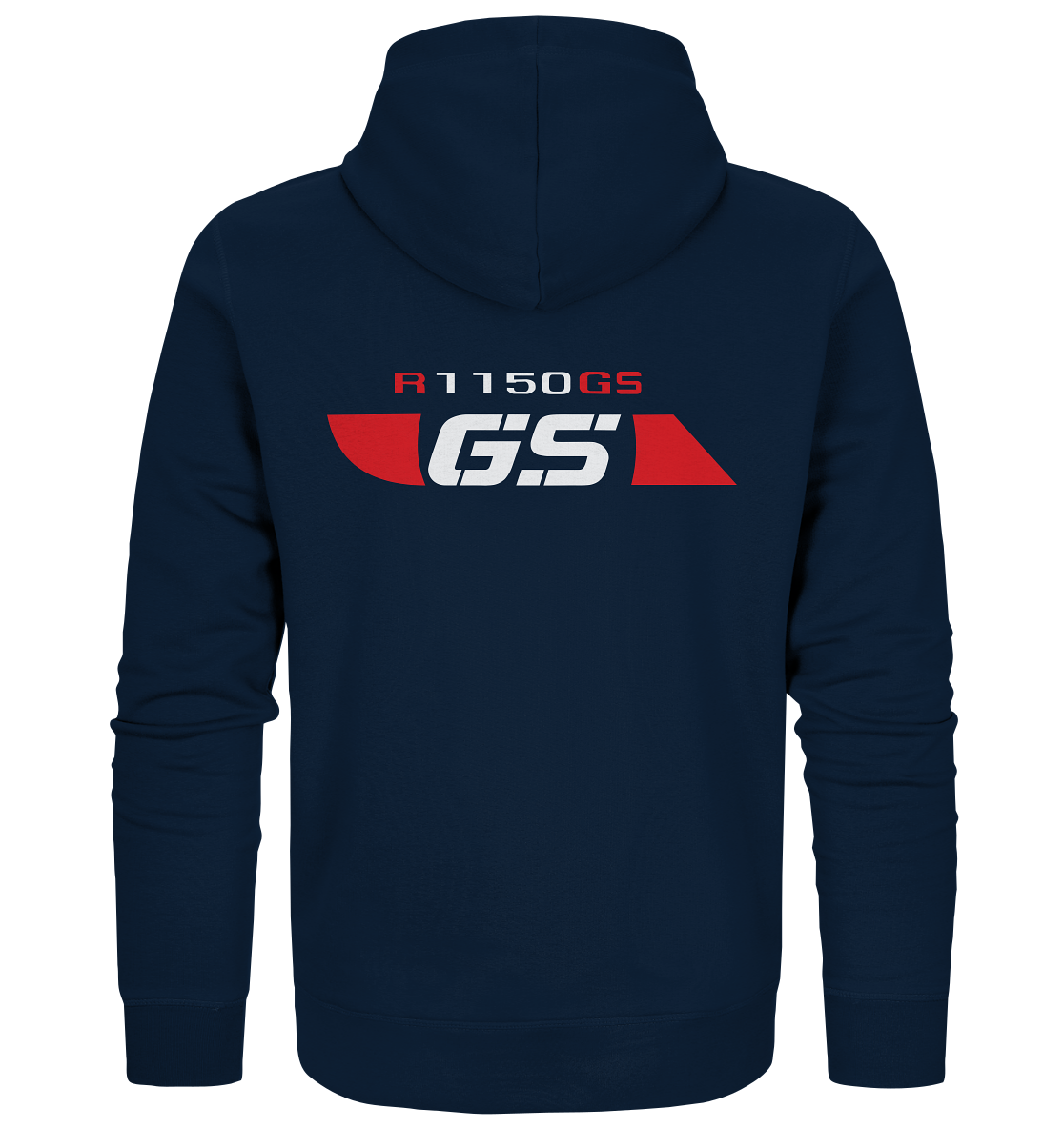 GS Motorrad BMW R 1150 GS Seek Logo Design - Organic Full Zipper Hoodie