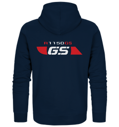 GS Motorrad BMW R 1150 GS Seek Logo Design - Organic Full Zipper Hoodie