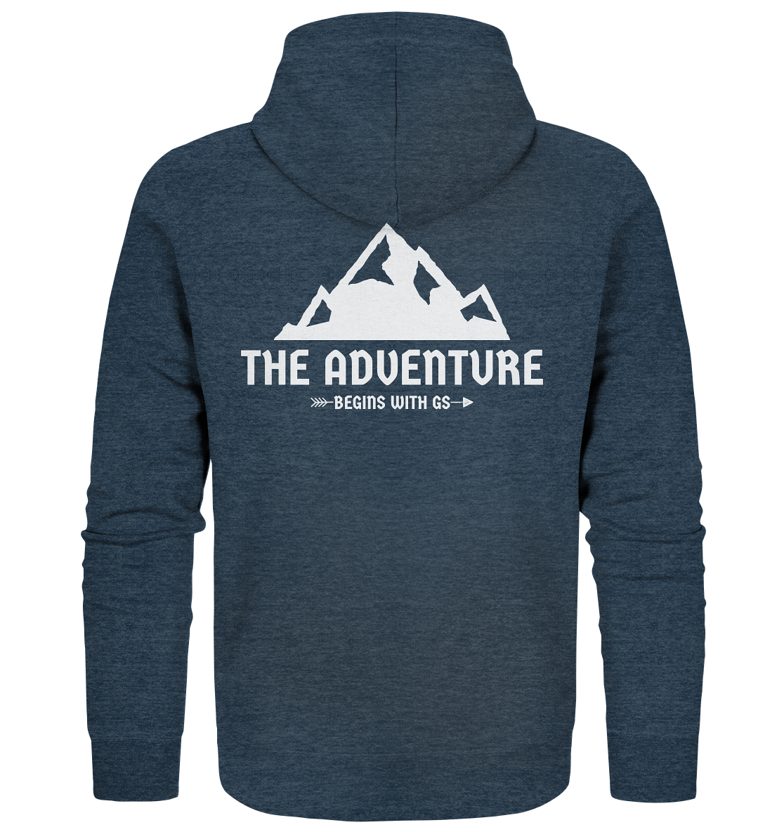 GS Motorrad »the adventure begins with GS«  - Organic Unisex Full-Zipper - GS Magazin