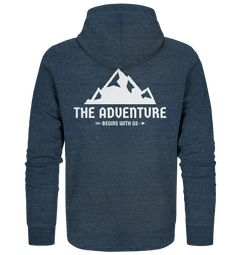 GS Motorrad »the adventure begins with GS«  - Organic Unisex Full-Zipper - GS Magazin