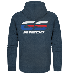 GS Motorrad R 1200 HP Rallye Style - Organic Full-Zipper Hoodie - GS Magazin