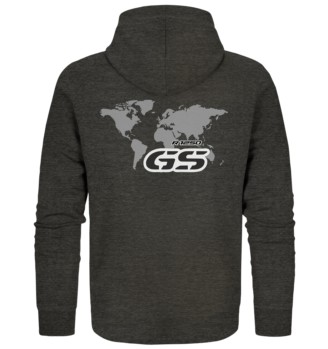 GS Motorrad BMW R 1250 Worldwide Seek  - Organic Full Zipper Hoodie