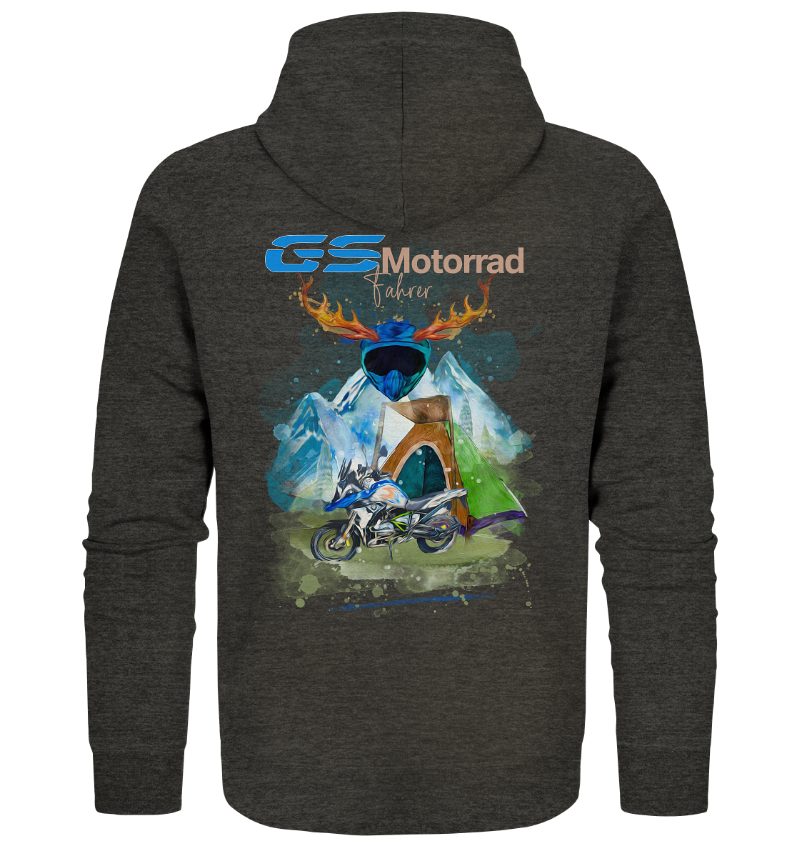 GS Motorrad Trachten Premium Full-Zipper Hoodie-BMW GS Jacket 