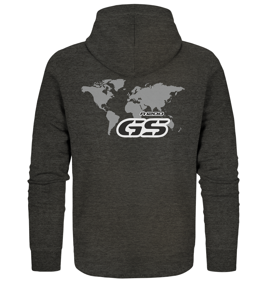 GS Motorrad BMW R 1200 Worldwide Seek - Organic Full Zipper Hoodie