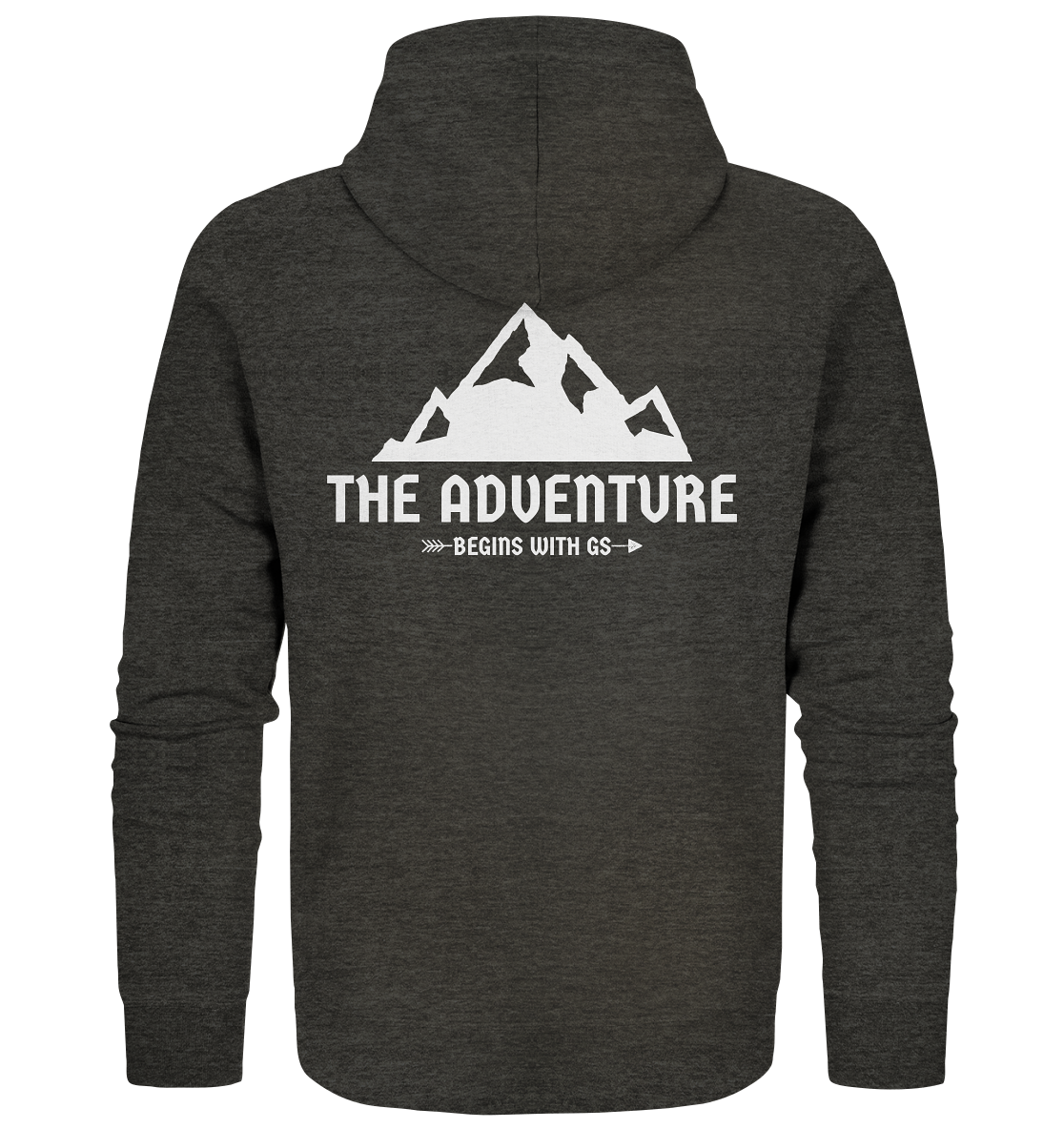 GS Motorrad »the adventure begins with GS«  - Organic Unisex Full-Zipper - GS Magazin