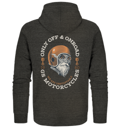 GS Motorrad "Only OFF & ONROAD - WE ARE UNSTOPPABLE" Oldschool - Full-Zipper für SIE & IHN - 7 Farben - GS Magazin