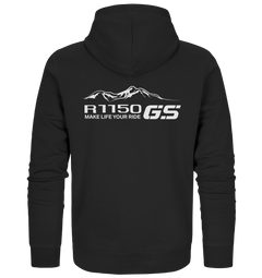 GS Motorrad BMW R 1150 GS Mountain-Style Make Life A Ride - Organic Full Zipper Hoodie