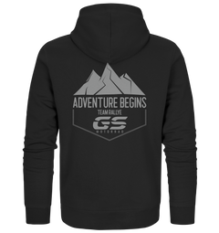GS Motorrad "ADVENTURE BEGINS - TEAM RALLYE" - Full Zipper für SIE & IHN - GS Magazin