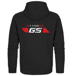 GS Motorrad BMW R 1150 GS Seek Logo Design - Organic Full Zipper Hoodie