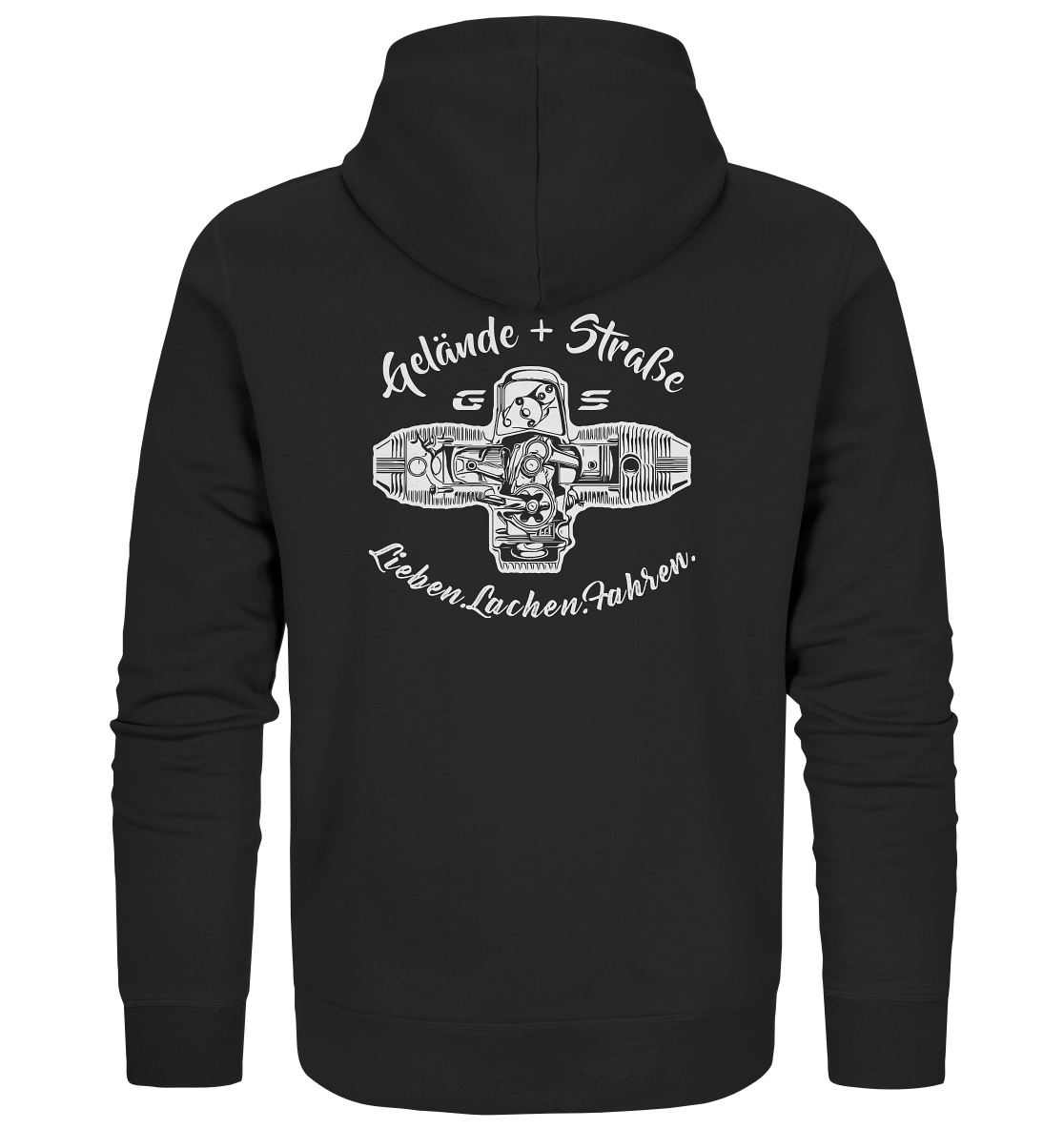 GS Motorrad »Lieben.Lachen.Fahren« Gelände + Straße Boxermotor - Organic Full Zipper für SIE & IHN - GS Magazin