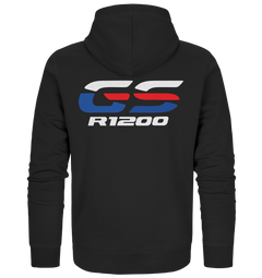 GS Motorrad R 1200 HP Rallye Style - Organic Full-Zipper Hoodie - GS Magazin