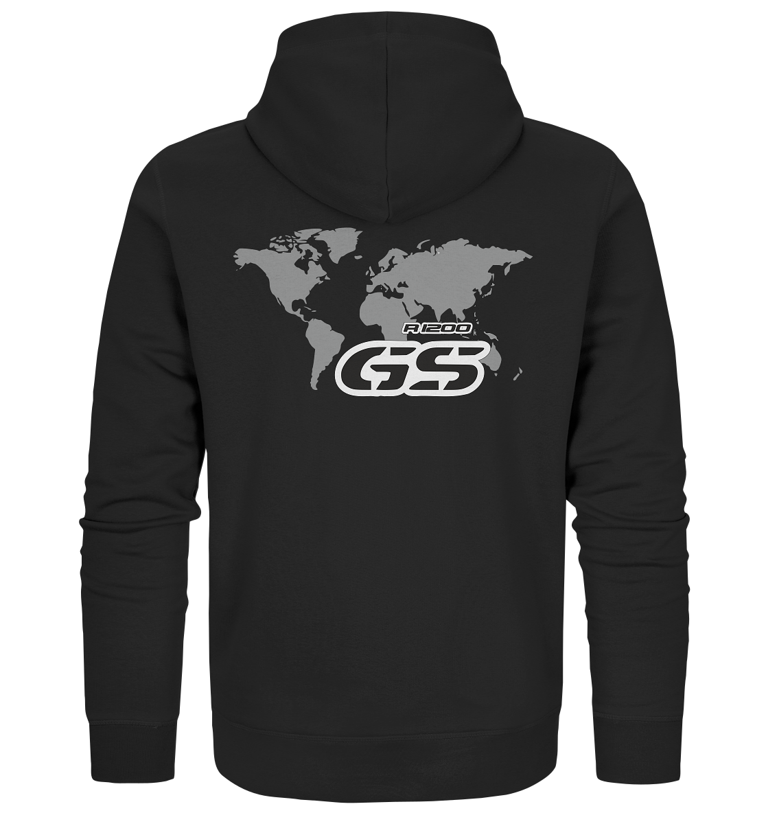 GS Motorrad BMW R 1200 Worldwide Seek - Organic Full Zipper Hoodie (OS)