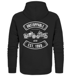 GS Motorrad »UNSTOPPABLE R 80 G/S versus R 1250 GS« seit 1980 - Unisex Full-Zipper für SIE & IHN - GS Magazin
