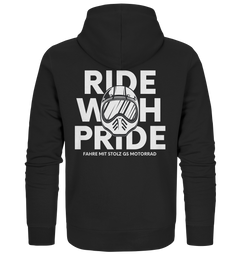 GS Motorcycle "Ride with Pride" Ride with pride GS - Premium Full Zipper Hoodie for HER &amp; HIM