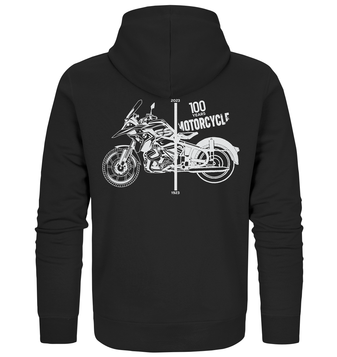 GS Motorrad 100 Jahre BMW Motorrad 1923-2023  - Hoodie-Full-Zipper Jacke